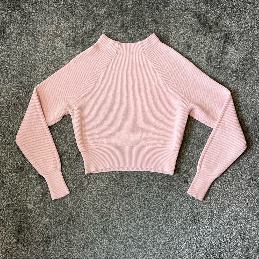 free people too good pullover sweater light pink - Picture 2 of 11